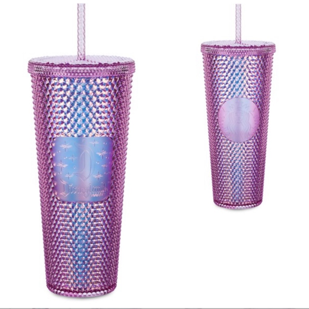 Disneyland Geometric Starbucks Tumbler with Straw – Pink